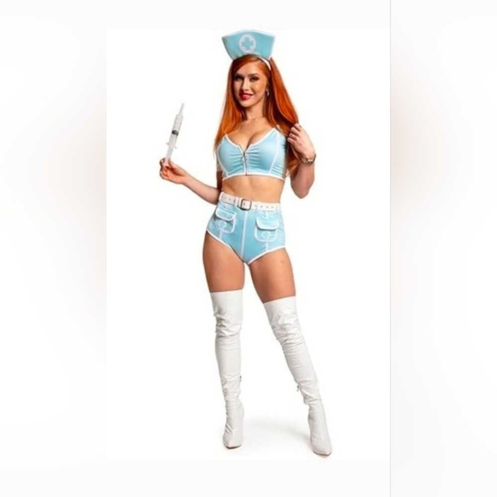 Tipsy Elves Sexy Blue Nurse Complete Costume Women’s Size Small Or XL
